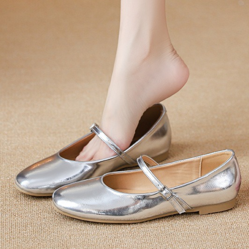 Women'S Heels - Ballerine argento Scarpe da donna eleganti