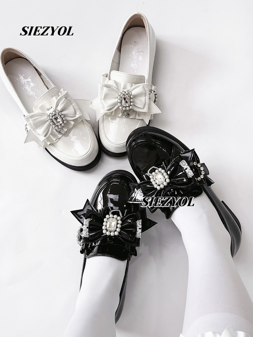 Women'S Heels - Scarpe in Pelle Casual Stile Giapponese