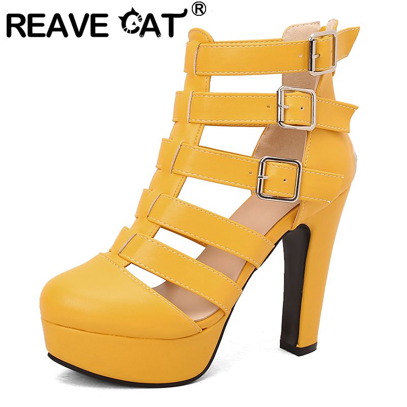 Women Shoes Zipper - REAVE CAT sandali femminili di lusso
