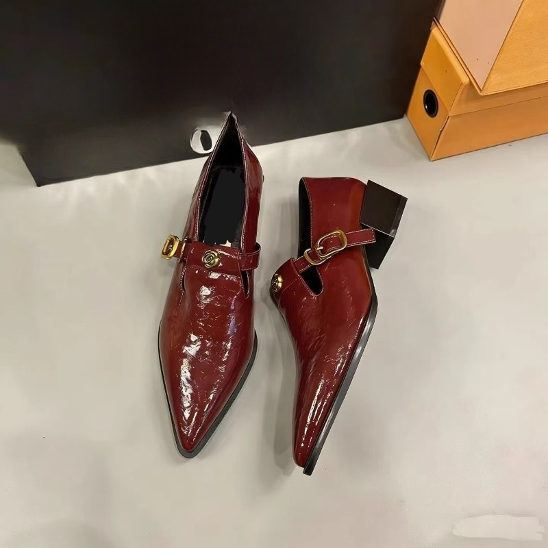 Mary Jane Shoes - Scarpe da Donna con Fondo Piatto,