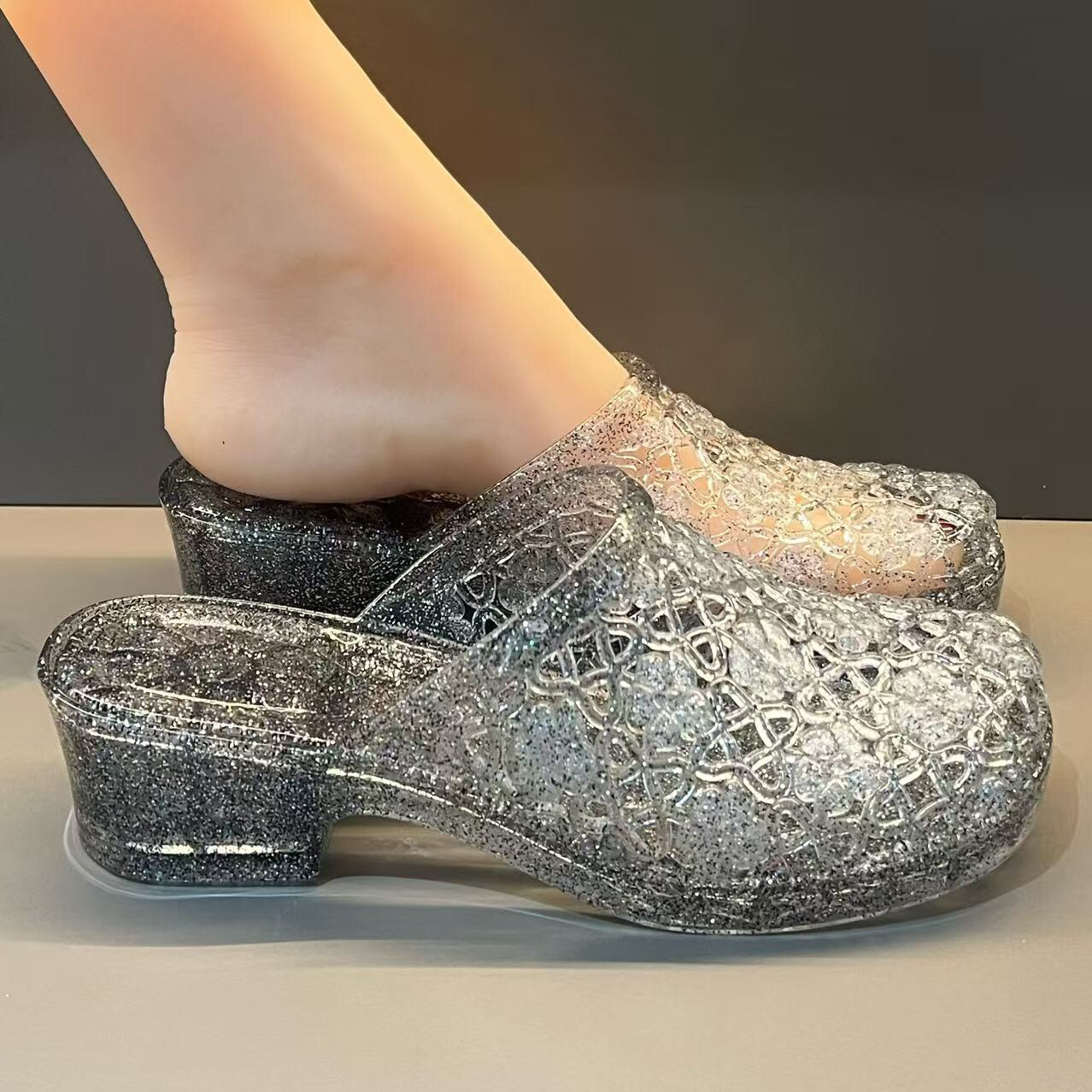 Nuovi Sandali Scintillanti con - Jelly Sandal Women recensione e prezzo