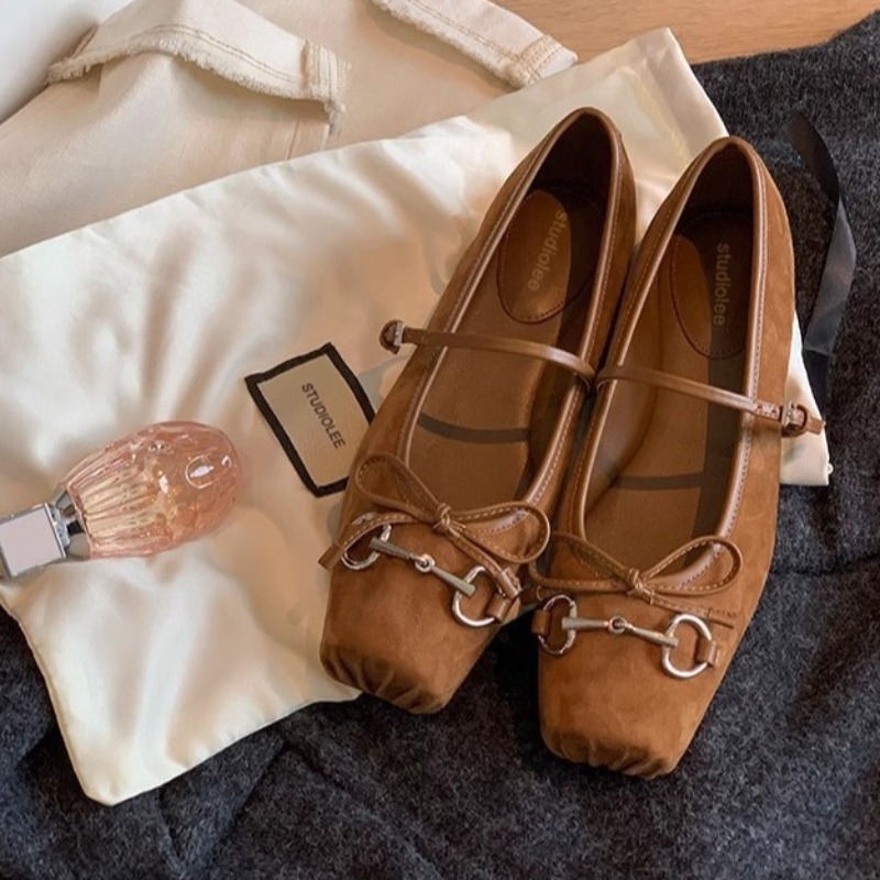 Scarpe Mary Jane in Camoscio d - Ballet Flat Women recensione e prezzo