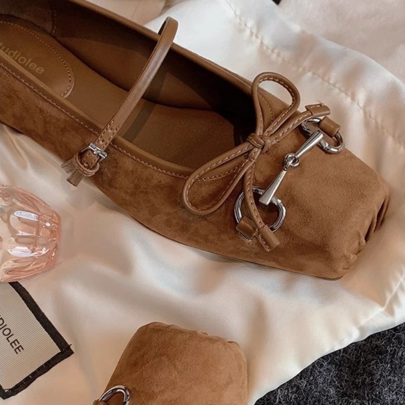 Scarpe Mary Jane in Camoscio d - Ballet Flat Women recensione e prezzo