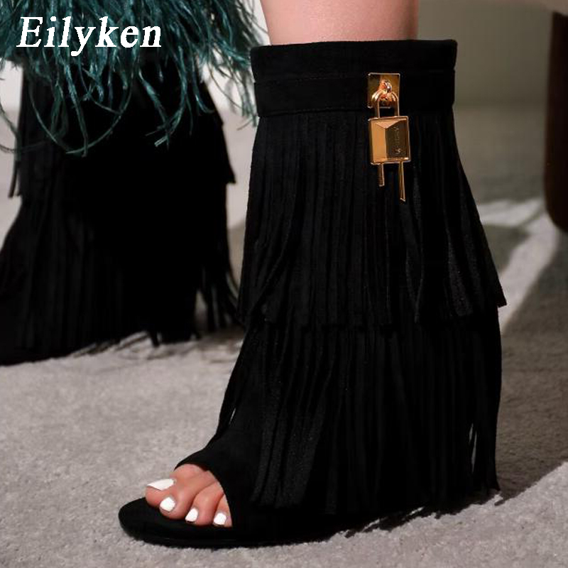 Eilyken Sandali con Zeppa e Fr - Women Shoes Zipper recensione e prezzo